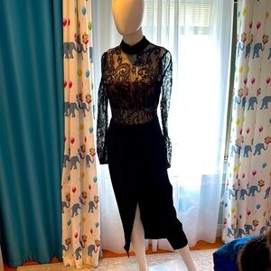 Self-Portrait Black Lace Dress